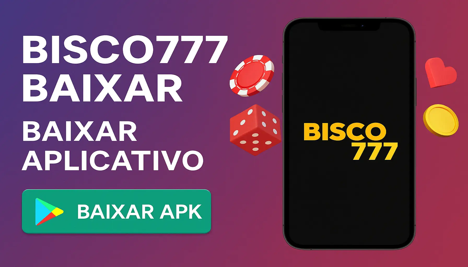 Baixar o BISCO777 Cassino App